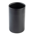 Tablecraft 12054 4.75 Inch Wine Cooler Double Wall Stainless Steel Black Coated Finish
