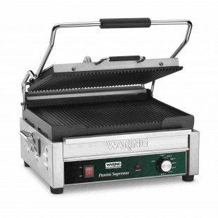 Waring WPG250 Ribbed Panini Grill, 14.5 in. x 11 in.