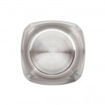 Tablecraft 10676 13 Oz Fry Cup Square Stainless Steel Brushed Finish