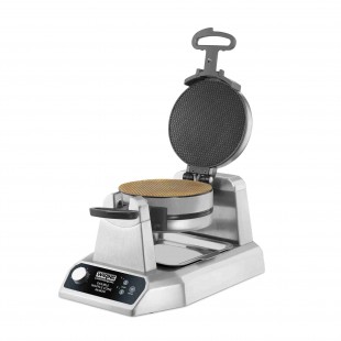 Waring WWCM200E 13 Inch Waffle Cone Maker Double Non-Stick Plates With Rolling Tool