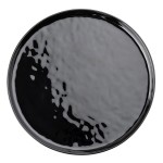 Tablecraft 12534 11 Inch Round Serving Plate Melamine Black High Gloss Finish Tablecraft 12534 11 Inch Round Serving Plate Melamine Black High Gloss Finish