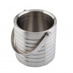 Tablecraft 10700 55 Oz Double Wall Ice Bucket Brushed Stainless Steel Tablecraft 10700 55 Oz Double Wall Ice Bucket Brushed Stainless Steel