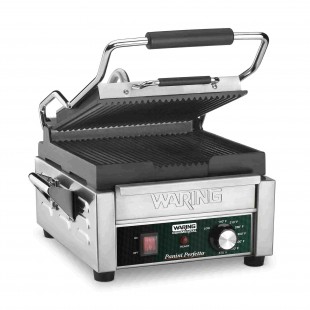 Waring WPG150KSDI 16 Inch Electric Panini Grill with Hinged Auto-Balancing Top
