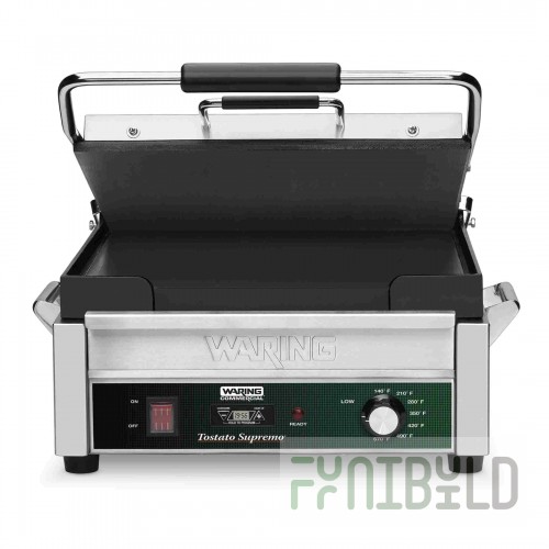 Waring WFG275T Flat Grill with Timer, 14 in. x 14 in.