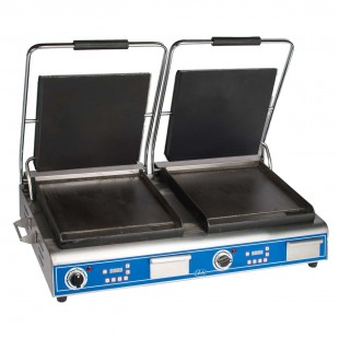 Globe GSGDUE14D 27 Inch Electric Sandwich Panini Grill with Timer