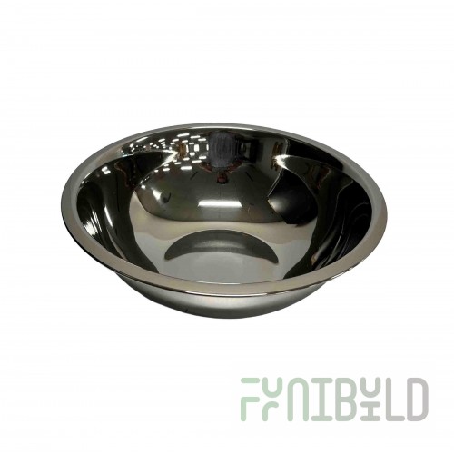 Tablecraft H827 8 Quart Mixing Bowl Dishwasher Safe Heavy Weight Stainless Steel Mirror Finish
