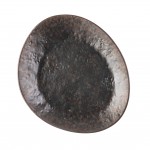 Tablecraft 10891 10 Inch Lunara Collection Plate Small Melamine Black Stone Pattern with Copper Flecks Tablecraft 10891 10 Inch Lunara Collection Plate Small Melamine Black Stone Pattern with Copper Flecks