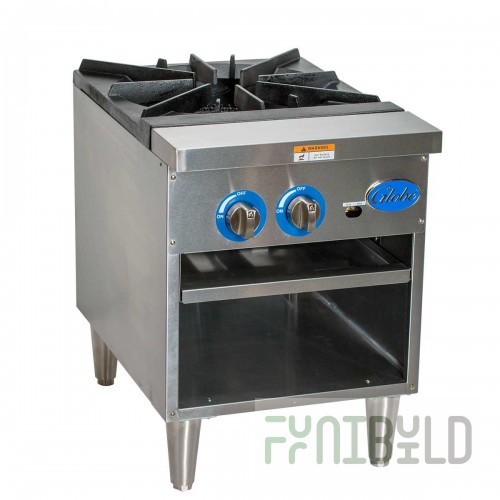 Globe GSP18G 30 Inch Heavy Duty Gas Stock Pot Range with Cast Iron Grate 100000 BTU