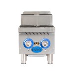 Globe GHPSU212G 12 Inch Gas Hotplate Countertop with 2 Burners 60000 BTU