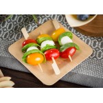 Tablecraft BAMP35 3-1/2 Inch Bamboo Paddle Pick 100 Picks Per Pack