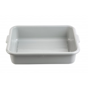 Tablecraft 1529G 15 Inch Tote Box Gray with Pebbled Finish Polyethylene