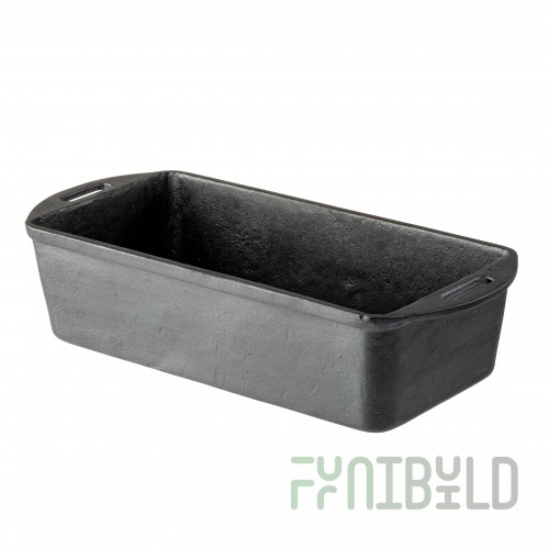 Tablecraft 10749 10-1/8 Inch Cast Iron Loaf Pan with Handles