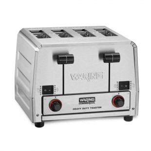 Waring WCT855 Heavy-Duty 4-Slot Switchable Bread and Bagel Toaster, 240 Volt