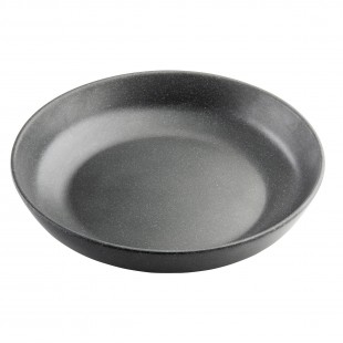Tablecraft 11812 48 Oz Melamine Serving Bowl Round Gray with Terra Collection