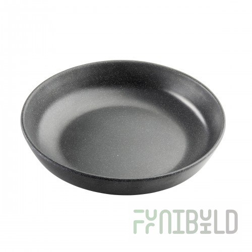 Tablecraft 11811 24 Oz Melamine Serving Bowl Round Gray with Speckles