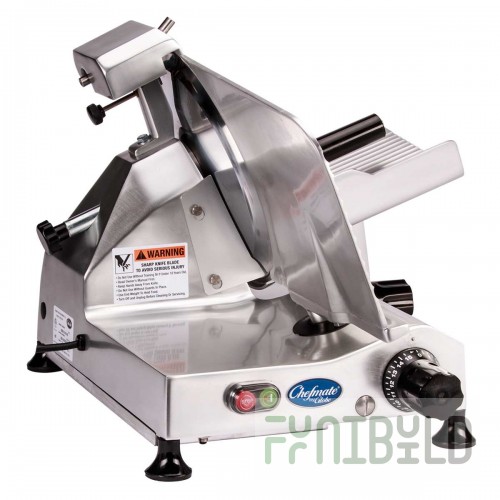 Globe C12 12 Inch Manual Food Slicer Anodized Aluminum with Removable Chute