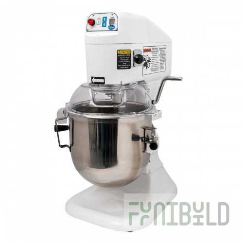 Globe SP08 8 Quart Electric Countertop Mixer Stainless Steel with Attachments