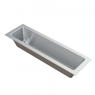Tablecraft CW4054N 4 Quart Cold Food Pan Half Size Long Aluminum Natural Finish