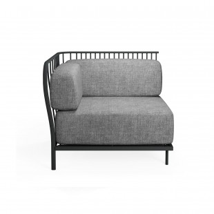 emuamericas, llc E1083-22 35 Inch Cannolè Lounge Left Corner Module Steel Wire Back emuamericas, llc E1083-22 35 Inch Cannolè Lounge Left Corner Module Steel Wire Back