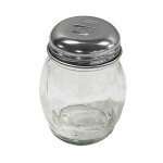 Tablecraft P260SL 6 Oz Swirl Jar Dishwasher Safe Spice Shaker Plastic Polycarbonate