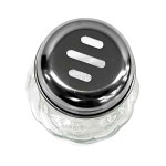 Tablecraft P260SL 6 Oz Swirl Jar Dishwasher Safe Spice Shaker Plastic Polycarbonate