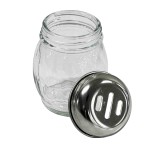 Tablecraft P260SL 6 Oz Swirl Jar Dishwasher Safe Spice Shaker Plastic Polycarbonate