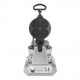 Waring WMB400XCE 12 Inch Mini Belgian Waffle Maker Single Bakes 4 Mini Waffles
