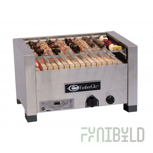 EmberGlo 25C-KABOB-NAT 26 Inch Kabob Charbroiler Gas with Ceramic Hearth 39600 BTU