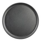 Tablecraft 11810 11 Inch Round Serving Plate Melamine Gray with Speckles