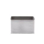 Tablecraft 1157 3-1/4 Inch Stainless Steel Sugar Packet Holder with Dishwasher Safe