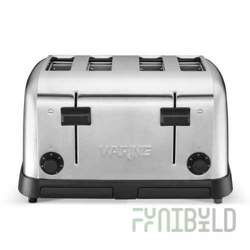 Waring WCT708K 14 Inch Commercial Toaster Electric with 4 Extra Wide Slots