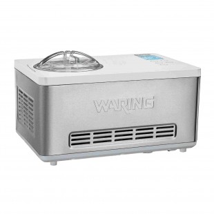 Waring WCIC20E 2 Qt Electric Ice Cream Maker Built-in Compressor Stainless Steel