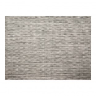 Risch GA-2016 16 Inch Woven Vinyl Rectangle Placemat Smokey Quartz - 2 Dozen Risch GA-2016 16 Inch Woven Vinyl Rectangle Placemat Smokey Quartz - 2 Dozen