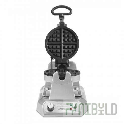 Waring WW180XCE 12 Inch Single Belgian Waffle Maker Heavy-duty with Cast Iron Grids