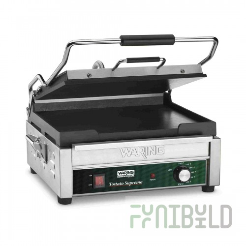 Waring WFG250KSDI 20 Inch Tostato Supremo Panini Grill with Flat Cast Iron Surface