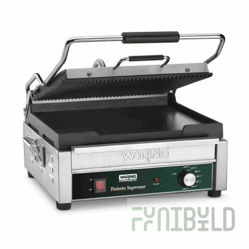 Waring WDG250 Ribbed and Flat Grill, 14.5 in. x 11 in.