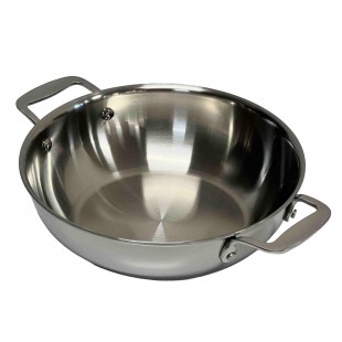 Tablecraft CW7012 3 Quart Induction Wok Gas Coated Aluminum and Stainless Steel