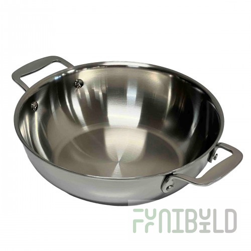 Tablecraft CW7012 3 Quart Induction Wok Gas Coated Aluminum and Stainless Steel
