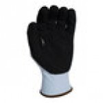 Armor Guys Extraflex Olympus 04-300-L Light Blue 13 Gauge A3 Gloves with Black HCT Microfoam Nitrile Palm Coating - Large