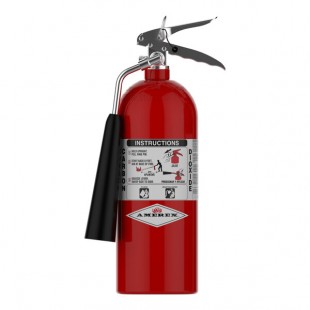 Amerex 322 5 lb. Carbon Dioxide BC Fire Extinguisher with Tube and Horn 1712 - UL Rating 5B:C Amerex 322 5 lb. Carbon Dioxide BC Fire Extinguisher with Tube and Horn 1712 - UL Rating 5B:C