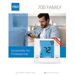 Pro1 700 Family Wireless Programmable Multi-Stage Digital PTAC Thermostat with Occupancy Sensor and Humidity Control T755WHO - 24V