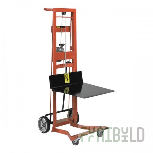 Wesco Industrial Products 750 lb. 4-Wheel Steel Winch Pedalift with 22