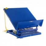 Vestil Blue Single Scissor Lift / Tilt Table with 54 Vestil Blue Single Scissor Lift / Tilt Table with 54