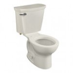 American Standard Cadet PRO 215DA004.021 Bone Vitreous China Floor-Mount Standard Height Toilet with Round High-Efficiency Bowl - 1.6 GPF