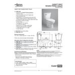 American Standard Cadet PRO 215DA004.021 Bone Vitreous China Floor-Mount Standard Height Toilet with Round High-Efficiency Bowl - 1.6 GPF