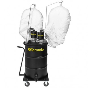 Tornado 95962 55 Gallon Dual Venturi Air Wet / Dry Industrial Vacuum with External Filter