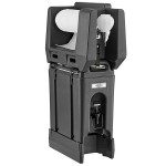 Cambro 2.5 Gallon Black Portable Handwash Station with Soap and Roll Paper Towel Dispenser and Riser Cambro 2.5 Gallon Black Portable Handwash Station with Soap and Roll Paper Towel Dispenser and Riser