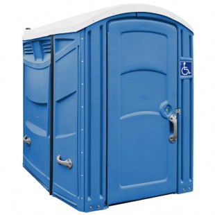Satellite Freedom 2111A Royal Blue ADA Compliant Portable Restroom - Assembled Satellite Freedom 2111A Royal Blue ADA Compliant Portable Restroom - Assembled