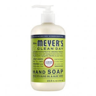 Mrs. Meyer's Clean Day 390068 12.5 oz. Lemon Verbena Scented Hand Soap with Pump - 6/Case