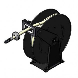 T&S B-7245 50' Open Hose Reel with Epoxy Coated Creamery Hose and Double Arm Support T&S B-7245 50' Open Hose Reel with Epoxy Coated Creamery Hose and Double Arm Support